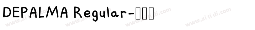 DEPALMA Regular字体转换